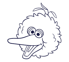 Sesame street coloring pages bert free printable coloring. 8 Best Big Bird Face Printable Printablee Com