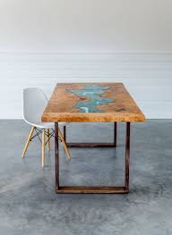 Oval solid maple dining room table. Big Leaf Maple Dining Table River Series Breadboard Ends Walnut Base By Saw Live Edge Seen At Private Residence Kimberley Wescover