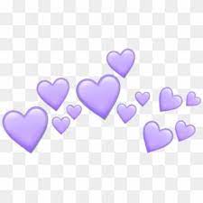 Purple Hearts Heart Purpleheart Crown Tumblr Emoji Purple Heart Crown Png Transparent Png Pink Heart Emoji Heart Emoji Stickers Sticker Art