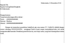 Contoh Surat Permohonan Cetak Rekening Koran Bank Bpd