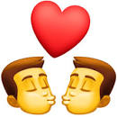 Image result for men kissing emoji
