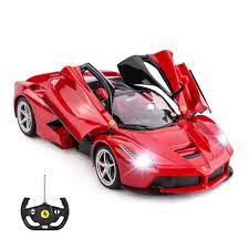 Ferrari laferrari rc car 1:14 scale red radio remote control high detail new r/c. Buy Rastar 1 14 Ferrari Laferrari Remote Control Car With Opening Doors And Lights Red Online At Low Prices In India Amazon In
