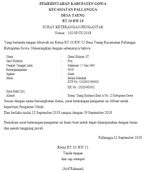 Contoh Surat Pengantar Dari Rt Untuk Membuat Surat Keterangan Usaha Berbagi Contoh Surat