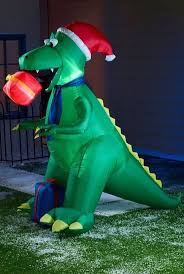 Decorate your home with the things you love most. 6ft Inflatable Dinosaur Christmas Decoration At Studio Money Saver Online
