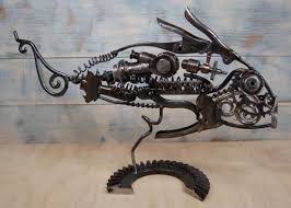 Shop wayfair for all the best metal fish wall art. Sculptures In Reclaimed Metal By Christian Schoenig I Artsy Shark