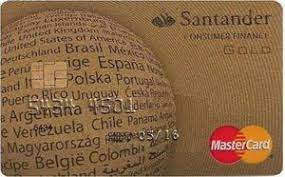 Nie jest nadawcą wiadomości wyłudzających dane! Bank Card Santander Consumer Finance Gold Banco De Santander Spain Col Es Mc 0148 4