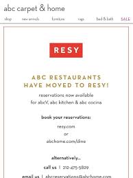 abcv, abc kitchen & abc cocina are