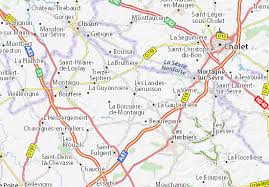 Les landes sur le site mapcarta, la carte libre. Michelin Les Landes Genusson Map Viamichelin