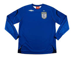 The new red kit was launched in a friendly game against switzerland, fabio capello's first match in charge. England 2006 Gk Away Kit