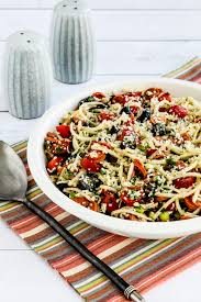 May 21, 2020 · sweet pickles, pimentos, and a touch of mustard add extra tang to this creamy macaroni salad. Low Carb Italian Pasta Salad Kalyn S Kitchen