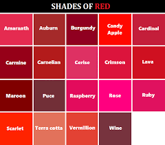 Help Me Draw Red Color Names Shades Of Red Color Wheel