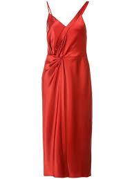 Alexander Wang T Sleeveless Satin Dress In Red Modesens Red Cocktail Dress Satin Cocktail Dress Designer Cocktail Dress