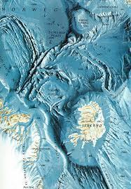Relief Map Of The Ocean Floor Around Iceland Earth Sciences