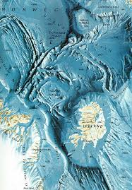 relief map of the ocean floor around iceland earth sciences