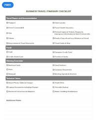 Free Business Travel Itinerary Checklist Template Pdf Word Doc Excel Apple Mac Pages Apple Numbers Business Travel Travel Itinerary Travel Itinerary Template
