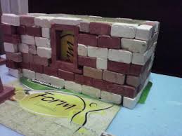 Kutudan çıkan harç bi kere yapmak için yeterli. Maket Tugla Kiremit Yapimi