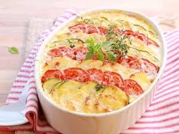 Le Gratin Du Sud Pommes De Terre Courgettes Et Tomates Olivettes En Video Recettes De Cuisine Recette Recette Avec Courgette
