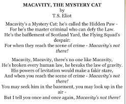 Macavity The Mystery Cat Lyrics