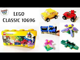 Lego Classic 10696 Mittelgrosse Bausteine Box Bauanleitung Auto Quad Krokodil Und Lokomotive Youtube In 2020 Lego Box Kinder