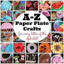 Cover the table with newspaper and dress the child in an old shirt. A Z Paper Plate Crafts Happy Hooligans