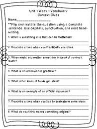 Robert louis stevenson's classic is the text for this worksheet on context clues. Mcgraw Hill Reading Wonders Context Clues Worksheets Unit 1 4th Grade