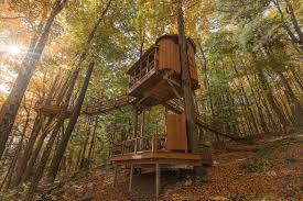 He can't sleep at night due to the loud creaking sound of the branches. 13 Incredible Treehouses In New York To Spend The Night In Uncovering New York