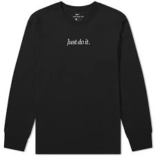 Nike Long Sleeve Just Do It Tee Black End