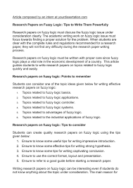We did not find results for: Calameo Research Papers On Fuzzy Logic Tips To Write Them Powerfully