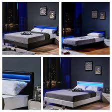 Dieses jahr hab ich mich von meinem partner getrennt und bin ausgezogen in eine neue wohnung und musste mir ein neues bett kaufen mit matratzen. Home Deluxe Led Lederbett Lattenrost Kunstlederbett Bett Polsterbett Matratze