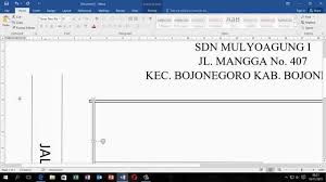 Tutorial Membuat Denah Dengan Microsoft Word 2016 Youtube