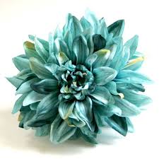 Pin on handmade for sale online gift 144pcs lot sale 3cm purple paper flower bouquet scrapbooking artificial rose flowers pick color. 1 Enormous Turquoise Silk Dahlia Artificial Flower Etsy Artificial Flowers Artificial Silk Flowers Dahlia Flower Arrangements