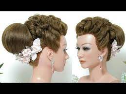 Best Wedding Bun Hair Style Tutorial Step By Step Perfect Bridal Bun Hair Tutorial Video Youtube Bun Hairstyles Hair Videos Tutorials Hair Styles