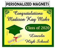 Use this graduation party favors to bring a personalized flair to every occasion. Amazon Com 15 Green And Gold Graduation Party Favors Magnets Handmade