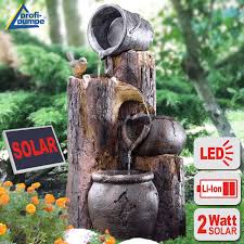 Solar Gartenbrunnen Brunnen Solarbrunnen Zierbrunnen Vogelbad Wasserfall Gartenleuchte Teichpumpe Springbrunne Solarbrunnen Gartenbrunnen Solarbrunnen Garten