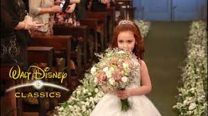 The bridesmaids walk down the aisle and stand next to or opposite the groomsmen. Disney Fairy Tale Weddings Lovely Children S Entrance Best Wedding Songs Youtube