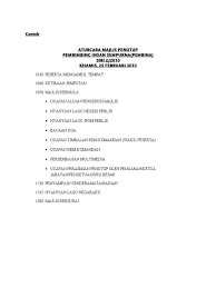 The dates beside a word indicate the earliest year for which there is a surviving written record of that word (in english, unless. Aturcara Majlis Penutup
