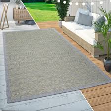 Teppich flach gewebt, drinnen/drau200x300 cm. In Outdoor Teppich Balkon Borduren Design Teppichcenter24