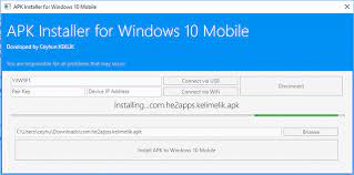 You can find them if you want to. Apk Installer For Windows 10 Mobile New Developed By Me Windows Central Forums