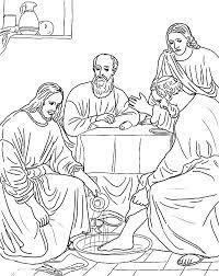 Jesus washing the apostles feet on holy thursday coloring page. Jesus Washing The Disciples Feet Coloring Page Coloring Sun Coloring Home