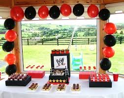 Wrestling Birthday Party Ideas Photo 6 Of 9 Wwe Party Wwe Birthday Wwe Birthday Party