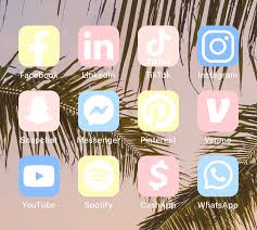 All white kitchens pinterest app icon aesthetic neon. Pastel Beach Aesthetic Ios 14 Social Media App Icons Ios14 Etsy Pastel Beach Iphone Apps App Icon