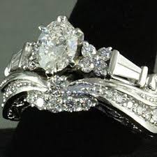 Platinum Diamond Ornate Bridal Set Custom Made By Ni Designs Unique Engagement Rings Diamond Engagement Diamond