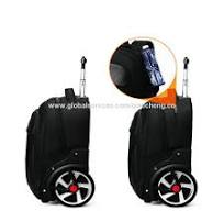 Mochila com rodinhas, bolsa de viagem com rodas para escola, uso comercial,  mochila trolley impermeável personalizada, fábrica OEM