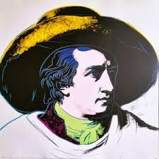 Andy Warhol goethe, 1982 Vintage Poster Size 66 X 66 Cm. 25.98 X 25.98