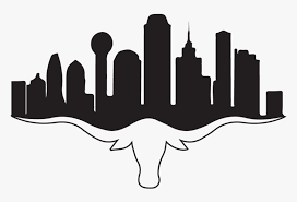 Downtown dallas view of downtown dallas, located in dallas, texas, usa. Dallas Tx Skyline Silhouette Hd Png Download Transparent Png Image Pngitem