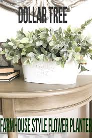 These genius dollar tree planter ideas are easy to create you can enjoy having stylish planters on a low budget. Dollar Tree Farmhouse Style Flower Planter Mother Thyme