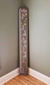 6ft Star Growth Chart Ruler Height Chart Measuring Board Rustic Wooden Chart Nursery Decor Baby Shower Wooden Growth Chart Kids Growth Chart Growth Charts Diy