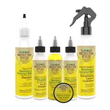 6.76 fl.oz bobos demert wig net spray for wigs, falls & hair pieces professional formula demert wig net spray is a professionally formulated wig spray. Regimen Care For Under Weave Care Taliah Waajid Brand
