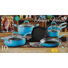 These cookies enable the website to provide enhanced functionality and personalisation. The Pioneer Woman Non Stick Turquoise Cookware Set 10 Piece Walmart Com Walmart Com