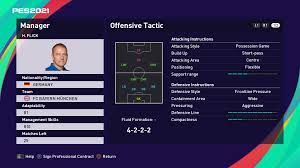 Der neue bundestrainer hansi flick will eine neue mentalität bei der nationalelf verankern. H Flick Hans Dieter Flick In Pes 2021 Pes 2021 Myclub Guide